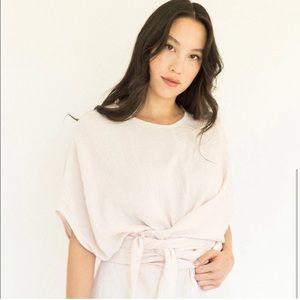 SUUNDAY Gauzy tie-front dress